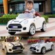 Ηλεκτροκίνητο παιδικό αυτοκίνητο τύπου MINI Cooper 12V με δερμάτινο κάθισμα και ελαστικά τύπου αυτοκινήτου Λευκό