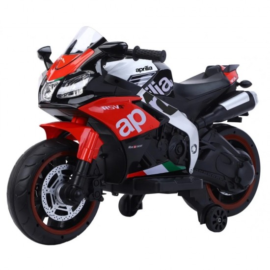 Ηλεκτροκίνητη παιδική μηχανή Licensed Aprilia 12V σε κόκκινο