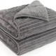 Υπέρδιπλο ΓΚΡΙ ΚΟΥΒΕΡΤΟΠΑΠΛΩΜΑ 3,2KG – 220×240 FLANNEL Sherpa Ultra Soft