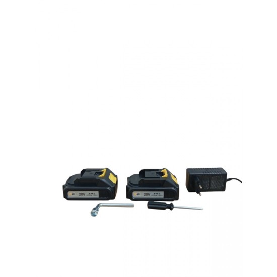 Αλυσοπρίονο μπαταρίας EBI MAX 20V με λάμα 15cm, ιδανικό για κλάδεμα και σκάλισμα ξύλων, με σετ μπαταριών και αλυσίδα