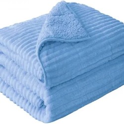  ΓΑΛΑΖΙΟ ΚΟΥΒΕΡΤΟΠΑΠΛΩΜΑ 3,2KG – 220×240 FLANNEL Sherpa Ultra Soft Υπέρδιπλο